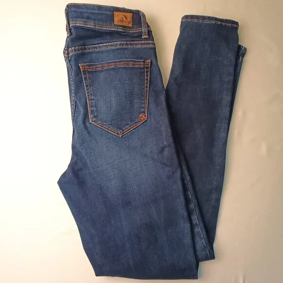 Jordache Jeans Size 6 Super Skinny Mid Rise Dark Wash - Picture 1 of 10